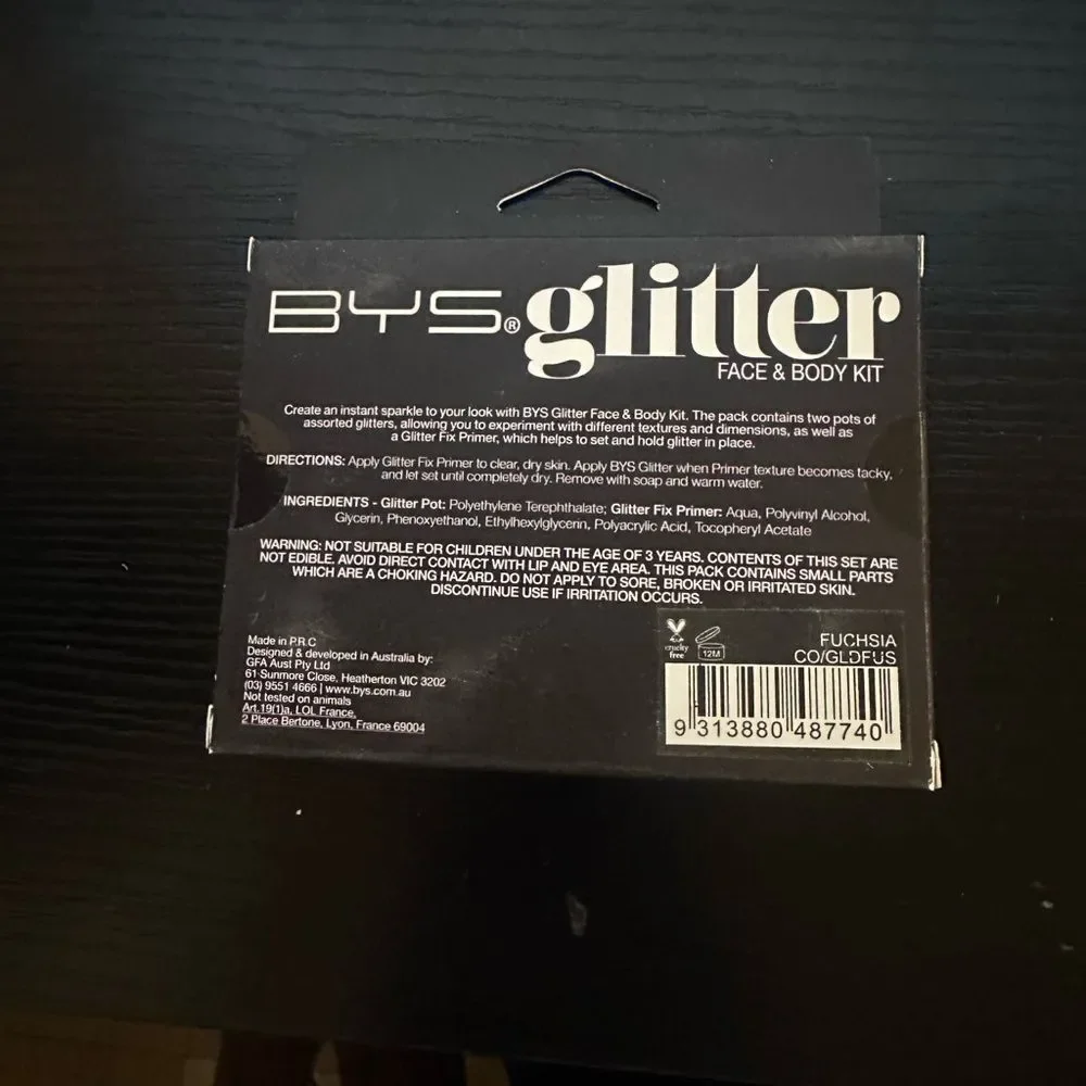 BYS Glitter Face & Body Kit - FUCHSIA